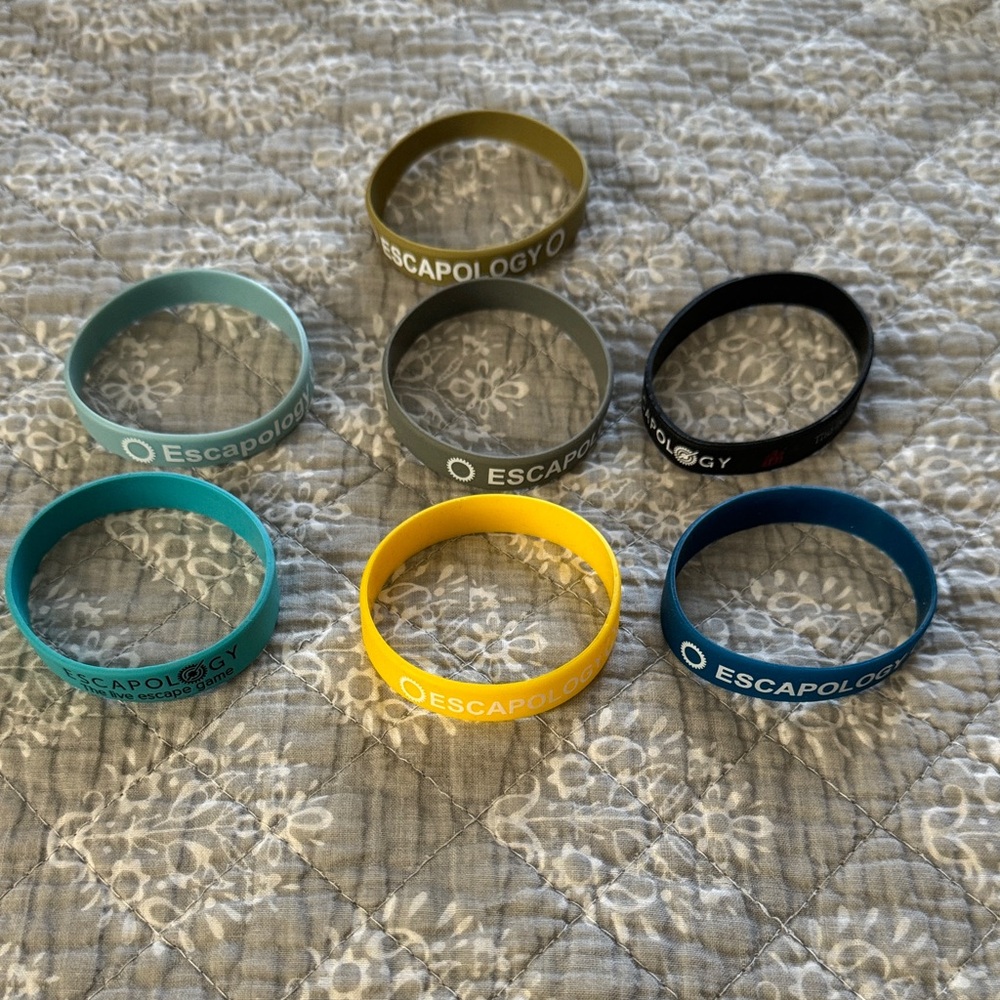 Escapology Escape Room Bracelets Lot of 7